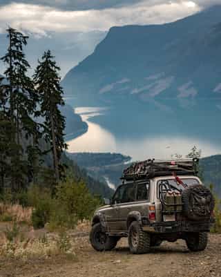 Wakely 4x4ing the Kootenays, BC, Canada - FZJ80 Land Cruiser Above Arrow Lake